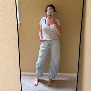 Celebrity Pink Light Blue Boyfriend Jeans